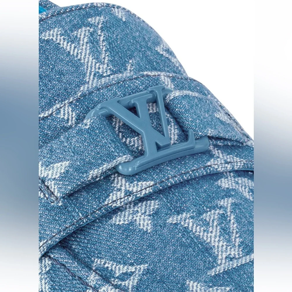 NEW Louis Vuitton Men’s Denim Estate Loafer - US 9 - Picture 5 of 7